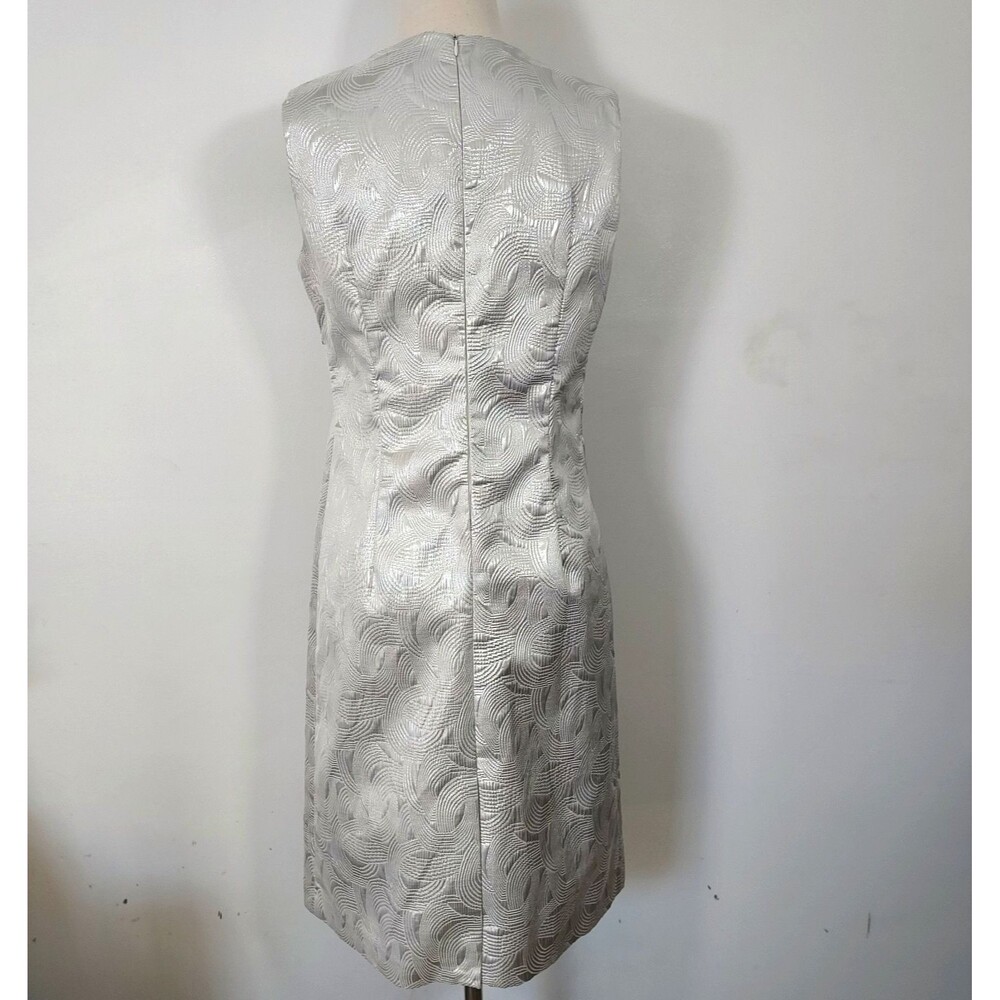 ASHRO Dress Jacket 2pc Set Sz 10 Silver Event Party Church Work Office Fall - Picture 4 of 16